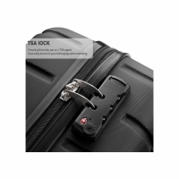 Troler cabina avion, cu carcasa rigida, TSA, 52cm x 35cm x 20cm, negru, Vivo, SC20-BLACK